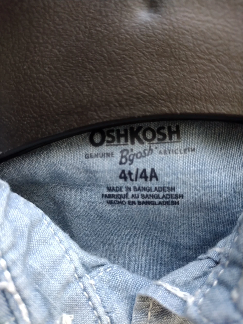 Light Wash Denim Button-Up Shirt